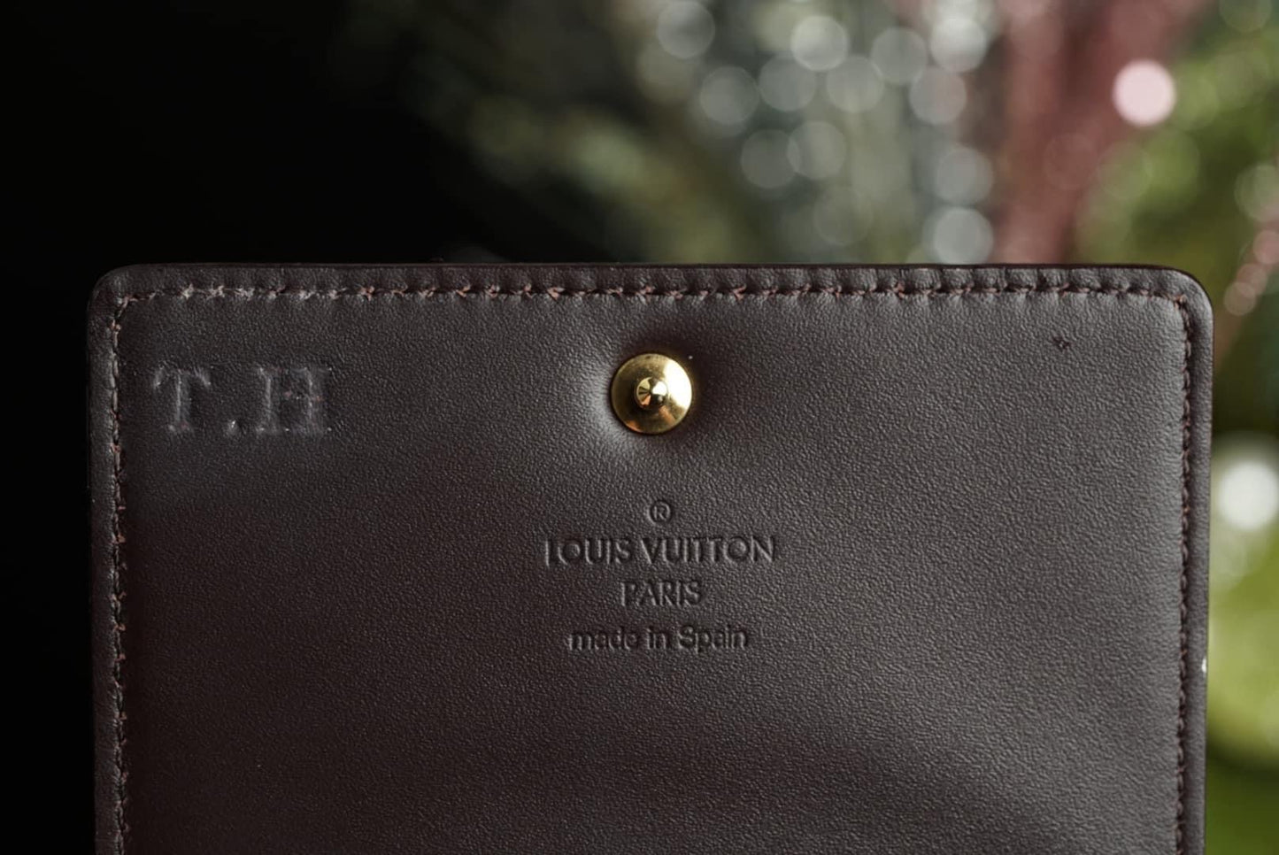 Authentic Louis Vuitton Vernis Business Card Holder Amarante