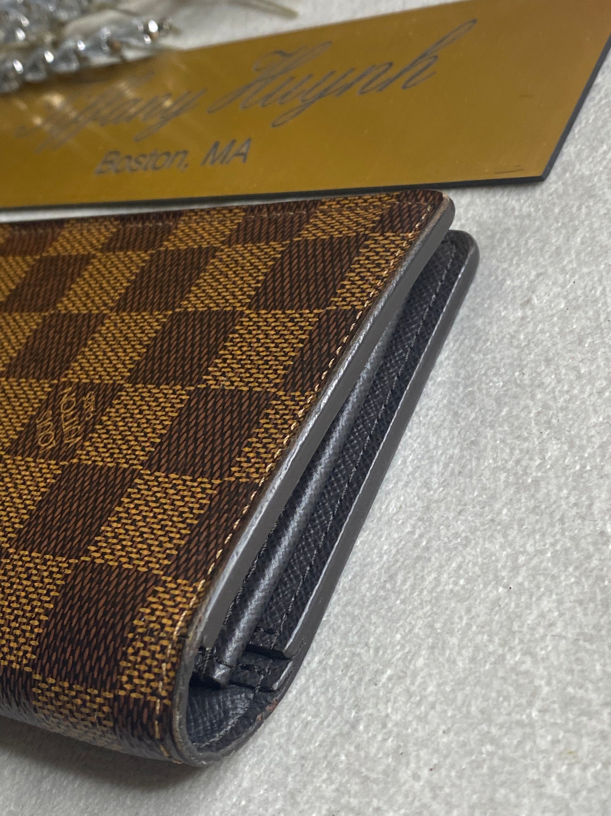Louis Vuitton Brazza Damier Wallet - 12 For Sale on 1stDibs